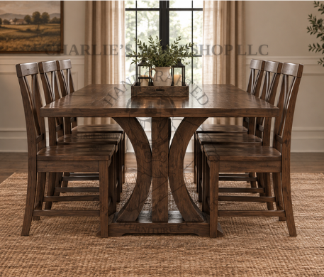 The Crescent Farm Table
