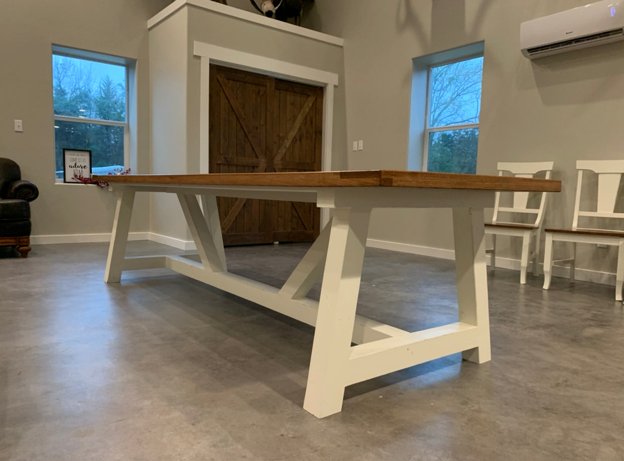 The Charlotte Trestle Farm Table